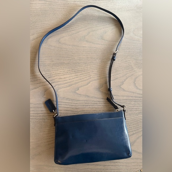 Coach Darcy Bow East West Crossbody Bag – Royal Blue Leather, Silver Hardware - Picture 2 of 6